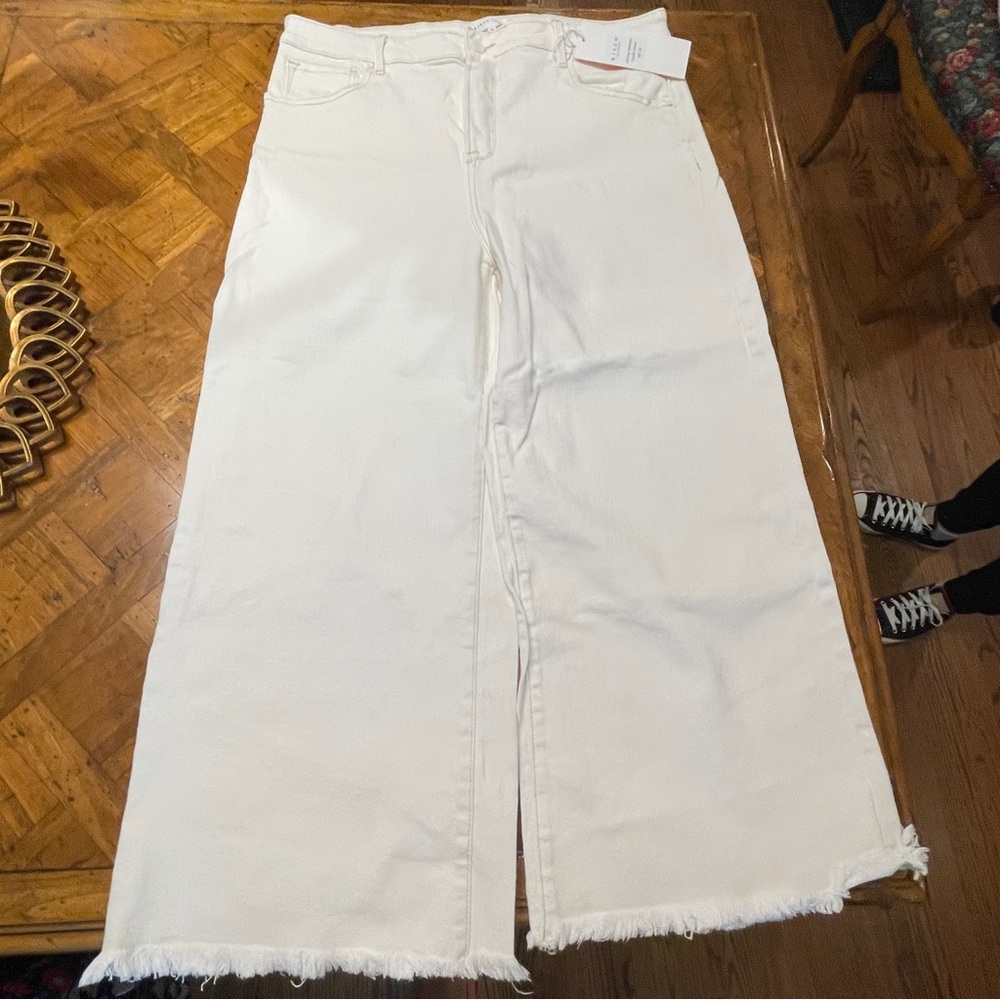 Risen Jeans - NWT- Women's White Wide-Leg Jeans